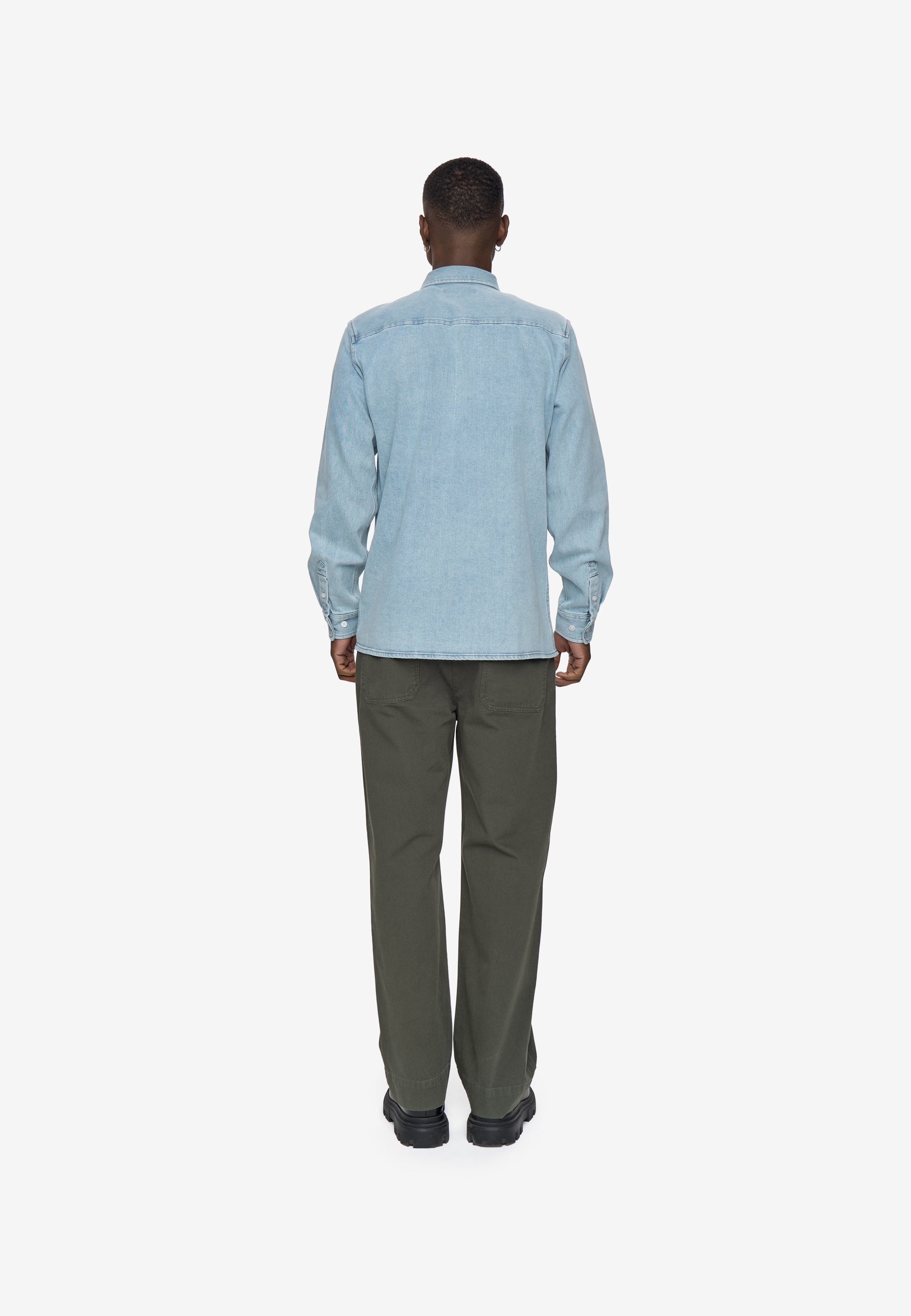 minimum male Douglas Denim Shirt 4512 Long Sleeved Shirt 1001 Light Blue