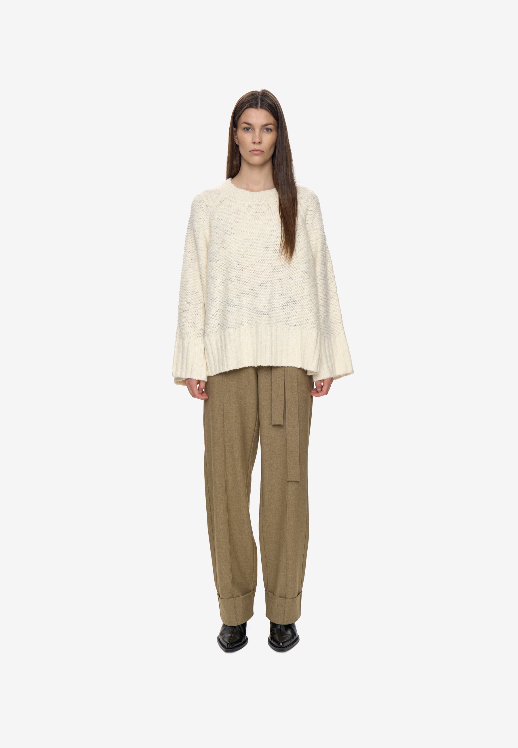 minimum female Loraine jumper 4493 Cardigan 0608 Coco Milk