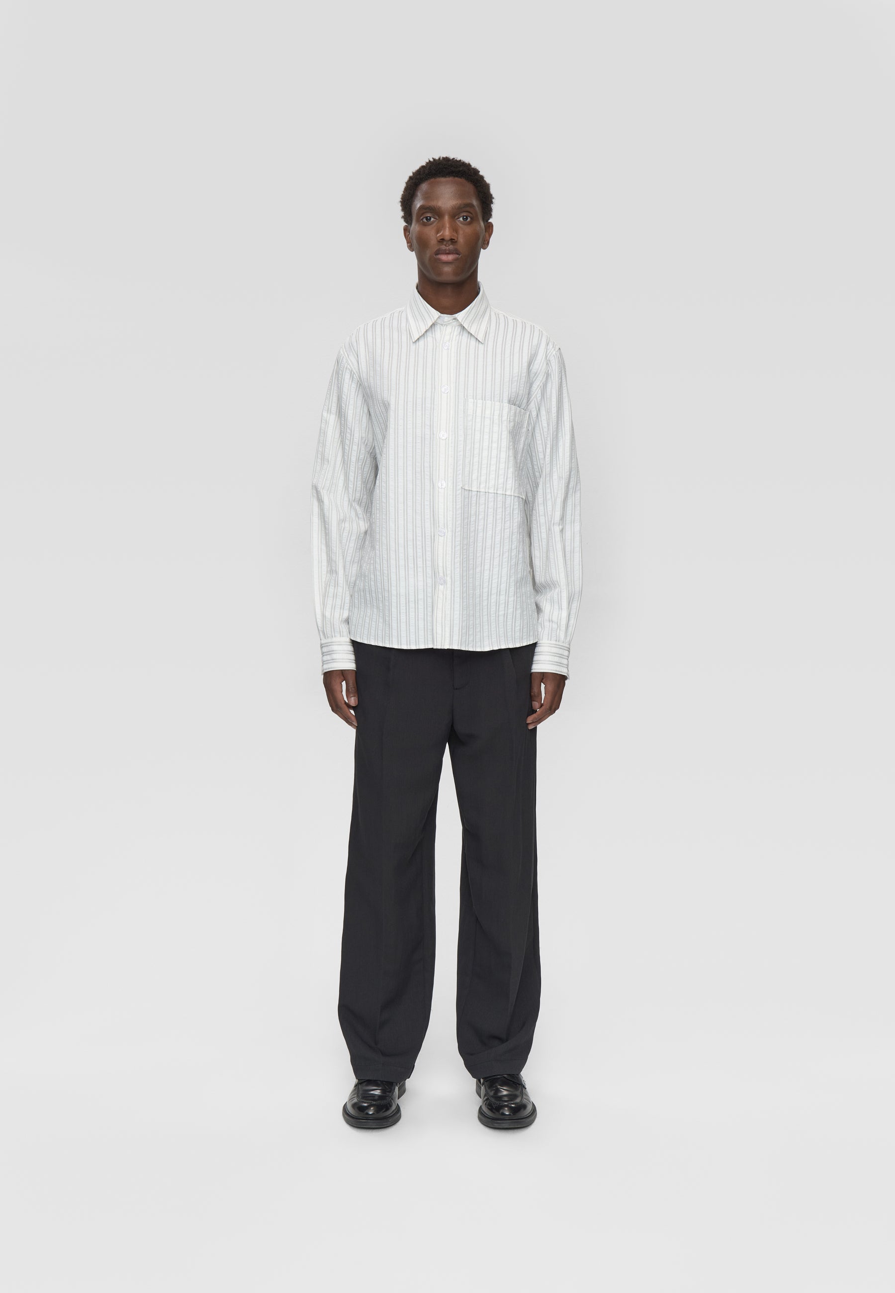 minimum male Ace rlx ls striped shirt 4603 Long Sleeved Shirt 0608 Coco Milk
