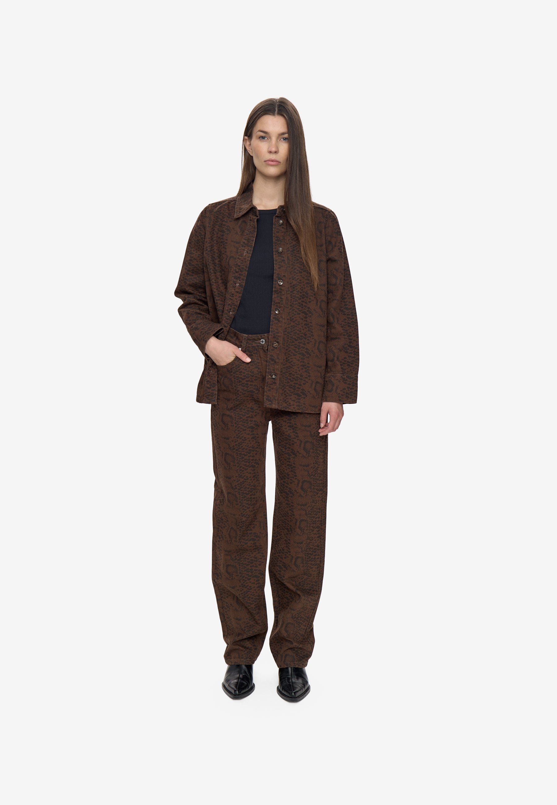 minimum female Andrea shirt 4514 Long Sleeved Shirt 1815 Shitake