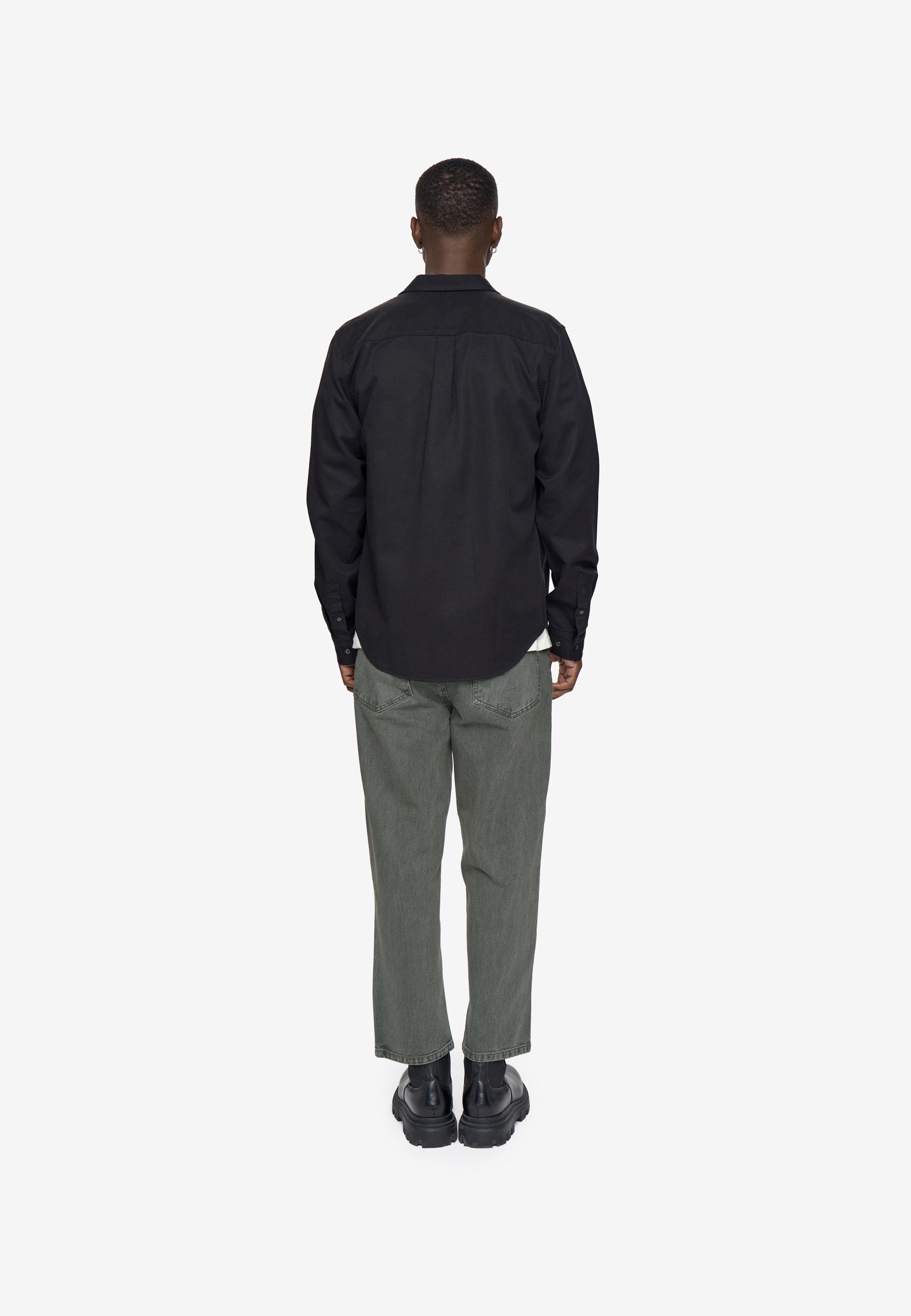 minimum male Duke Shirt 3750 Long Sleeved Shirt 999 Black