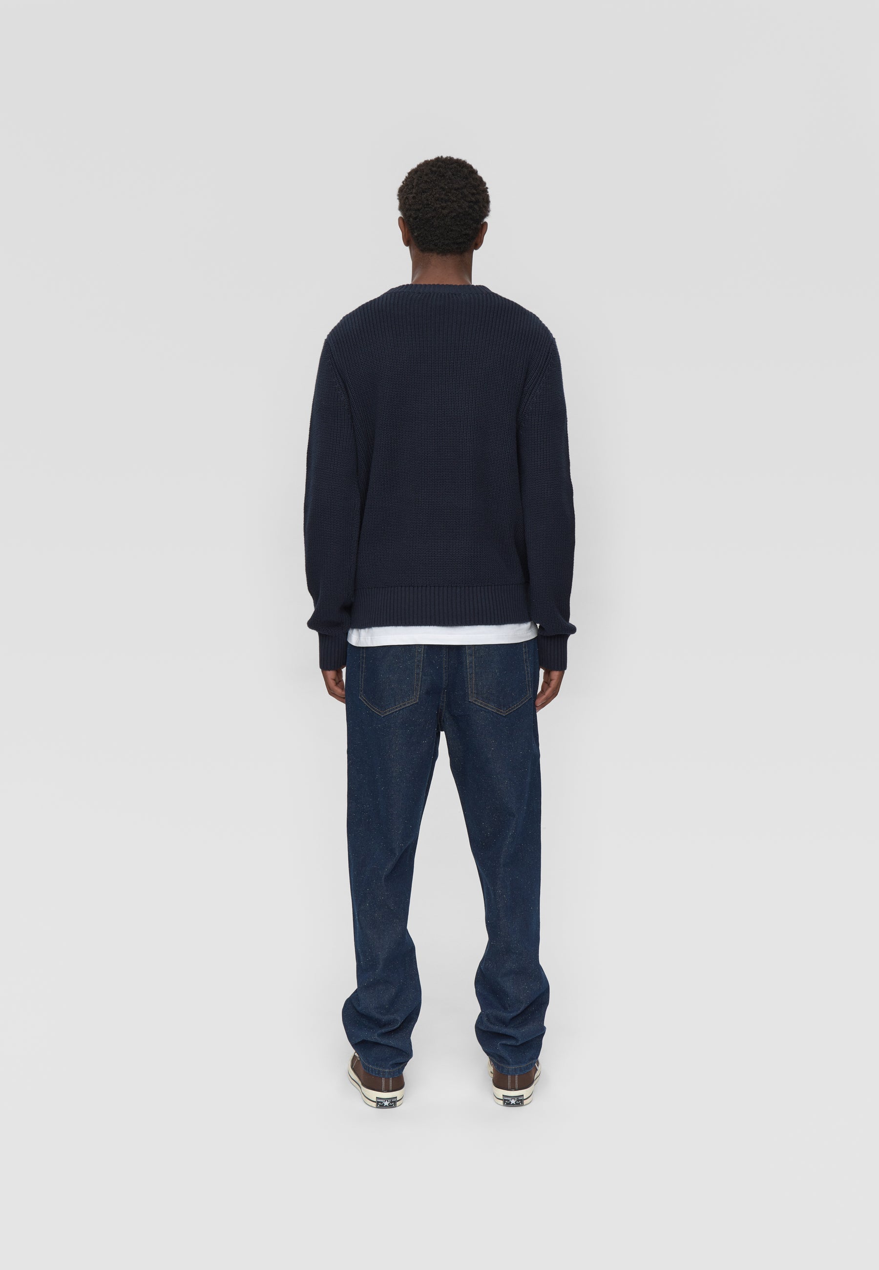 minimum male Rob basic knit sweater G006 GOTS Sweater 3922 Sky Captain